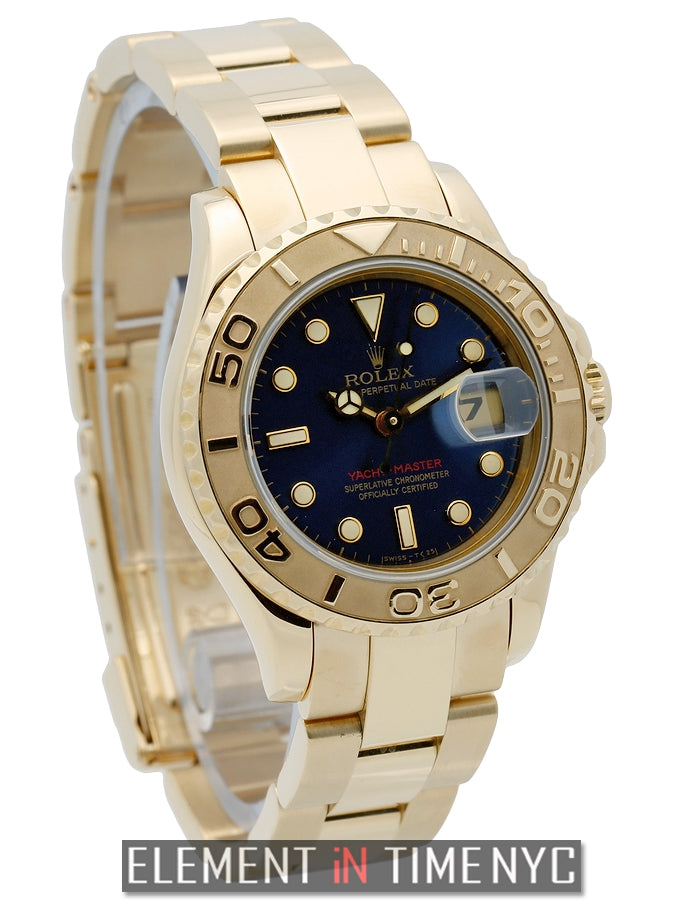 18k Yellow Gold Blue Dial 29mm