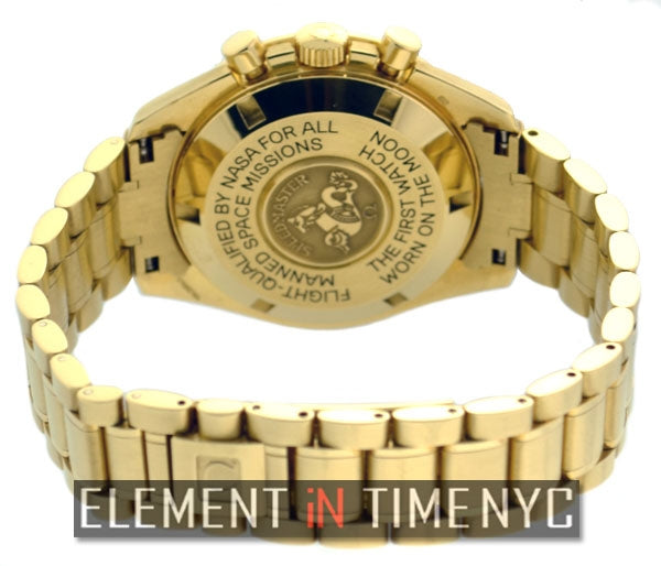 Vintage Moon Watch 18k Yellow Gold