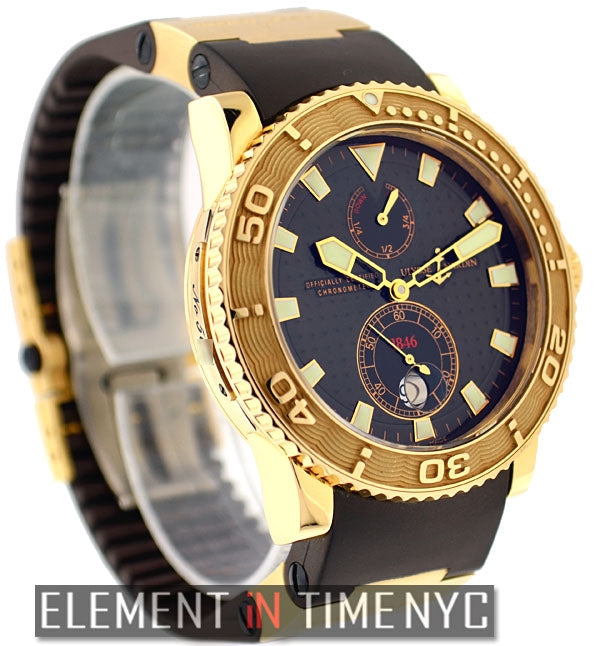 Ulysse Nardin Maxi marine Diver 18k Rose Gold 266 33 3A 925