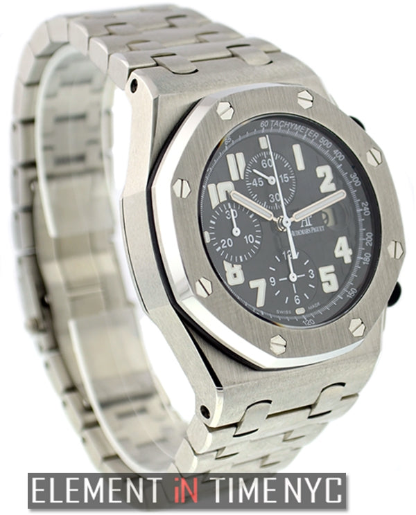 Chronograph Stainless Steel Black Dial 42mm