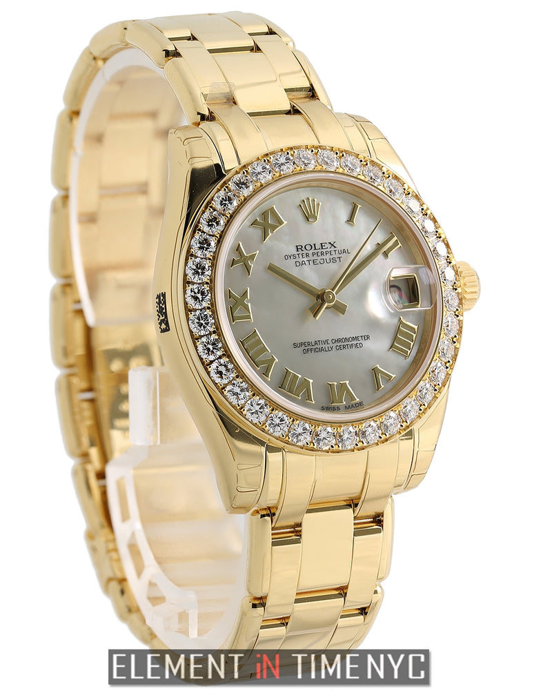 Special Edition 34mm Masterpiece 18k Yellow Gold Diamond Bezel