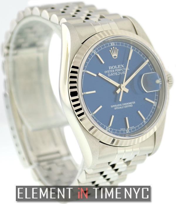 Stainless Steel Blue Stick Dial
