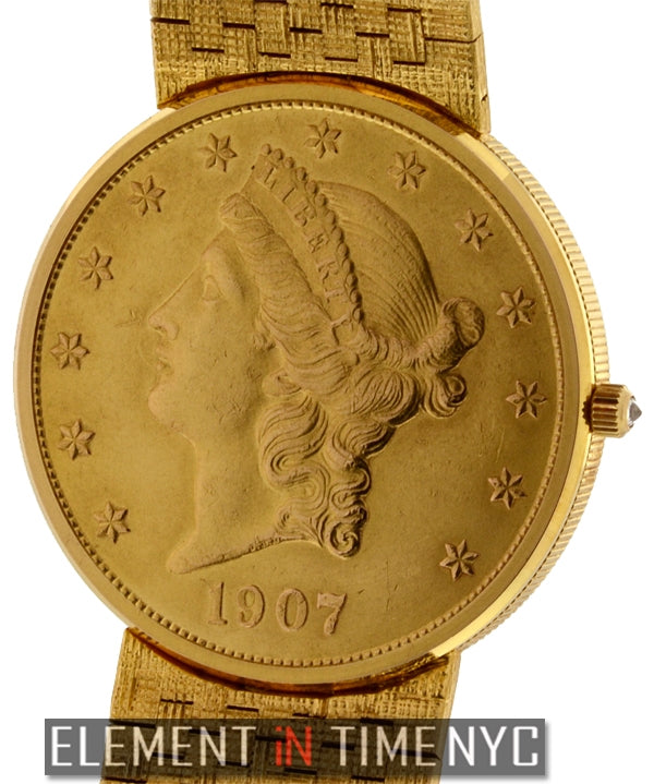 Vintage $20 Gold Coin 35mm