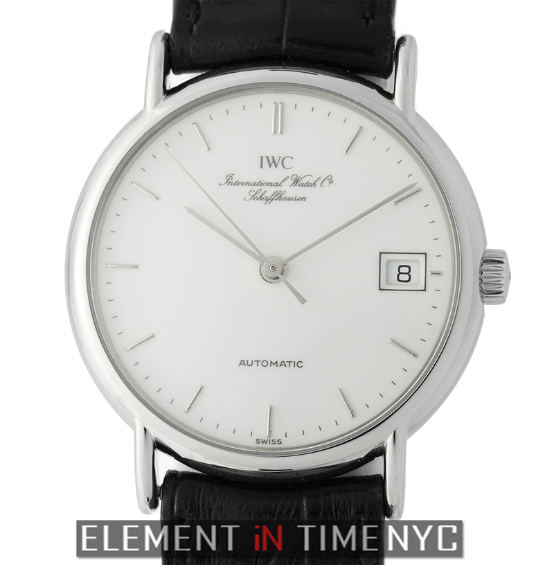 Stainless Steel White Enamel Dial 34mm Automatic