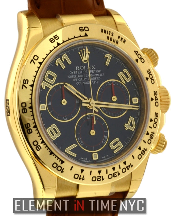 18k Yellow Gold Blue Dial