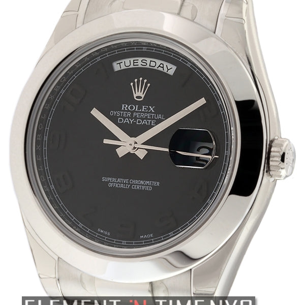 Rolex Day Date II President Platinum Blackout 218206 Element iN