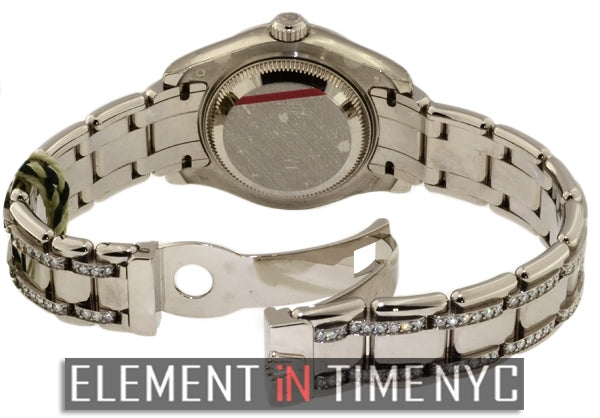 Lady Pearlmaster 18k White Gold Diamonds
