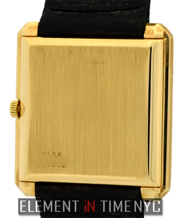 Vintage 18k Yellow Gold 25mm Champagne Dial
