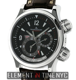 Geographic Stainless Steel Black Dial 42mm