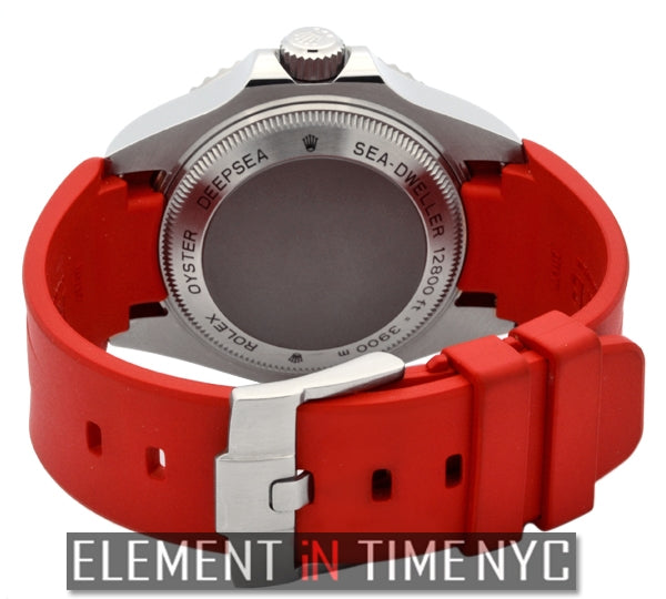 Deepsea 44mm Black Dial On Red Rubber B