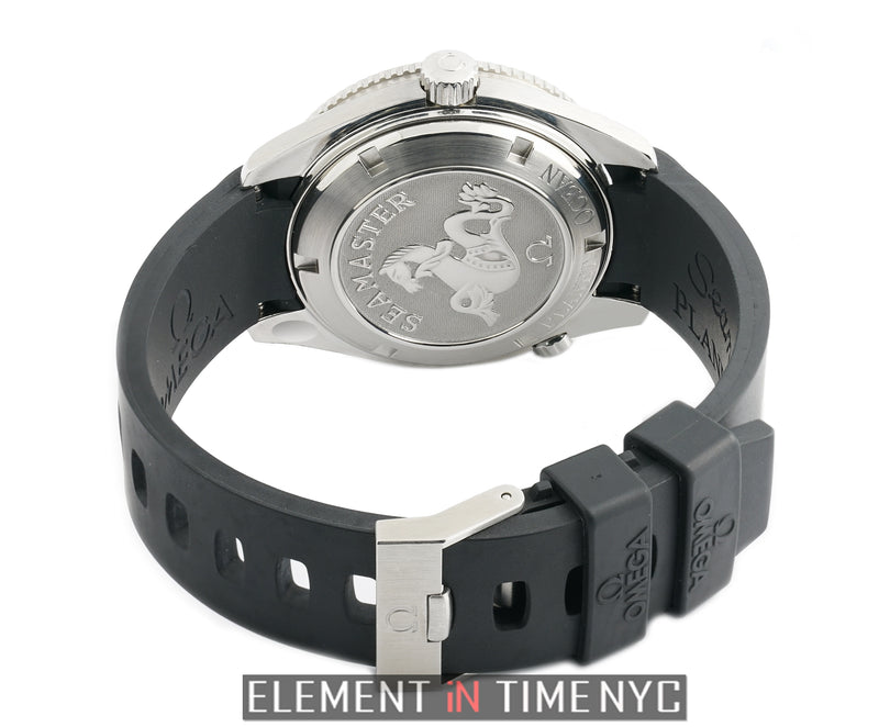 Planet Ocean 42mm Steel On Rubber Strap With Tang Buckle