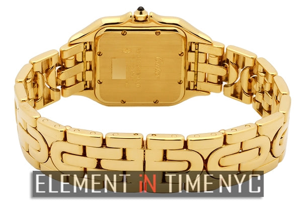 Panthere 18k Yellow Gold Large Art Deco Bracelet