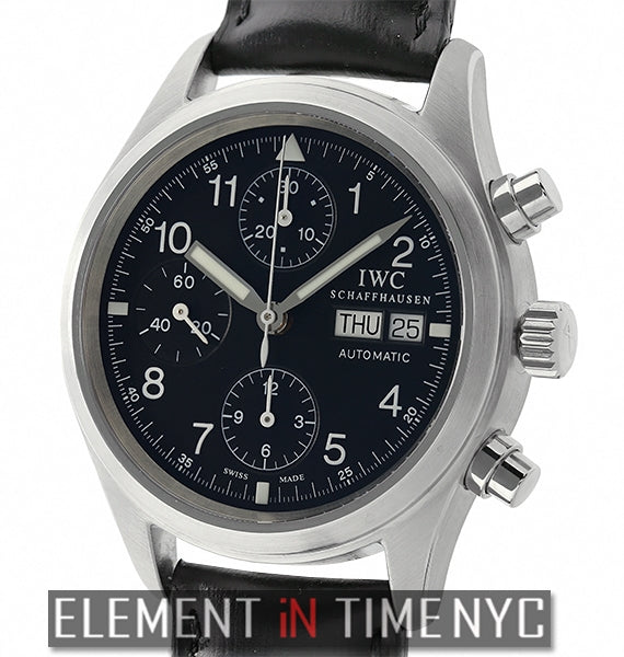 Pilot Chronograph Stainless Steel 39mm Black Dial 2001
