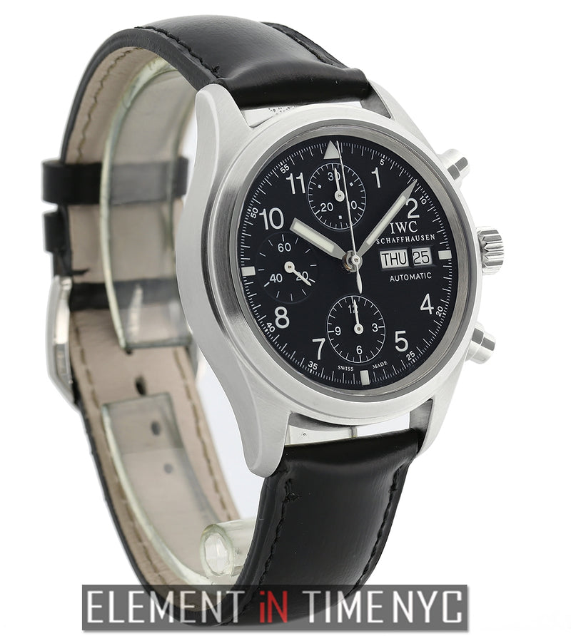 Pilot Chronograph Stainless Steel 39mm Black Dial 2001