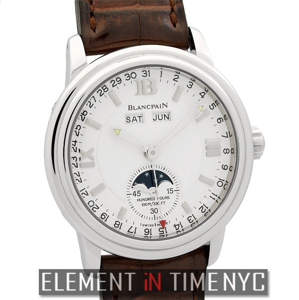 Complete Calendar Moonphase 38mm White Dial