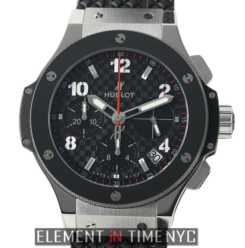 Stainless Steel 41mm Chronograph Carbon Fiber Dial