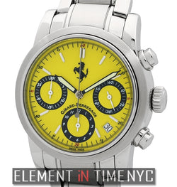 Chronograph 38mm Stainless Steel Yellow Dial