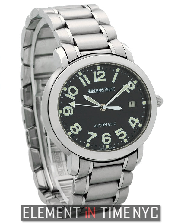 Stainless Steel Black Dial 38mm