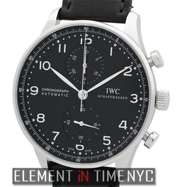 Chronograph Stainless Steel Black Arabic Dial