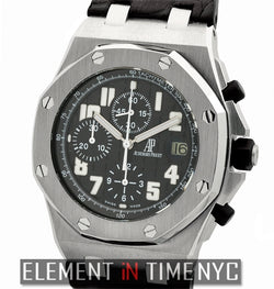 Black Themes Chronograph Stainless Steel