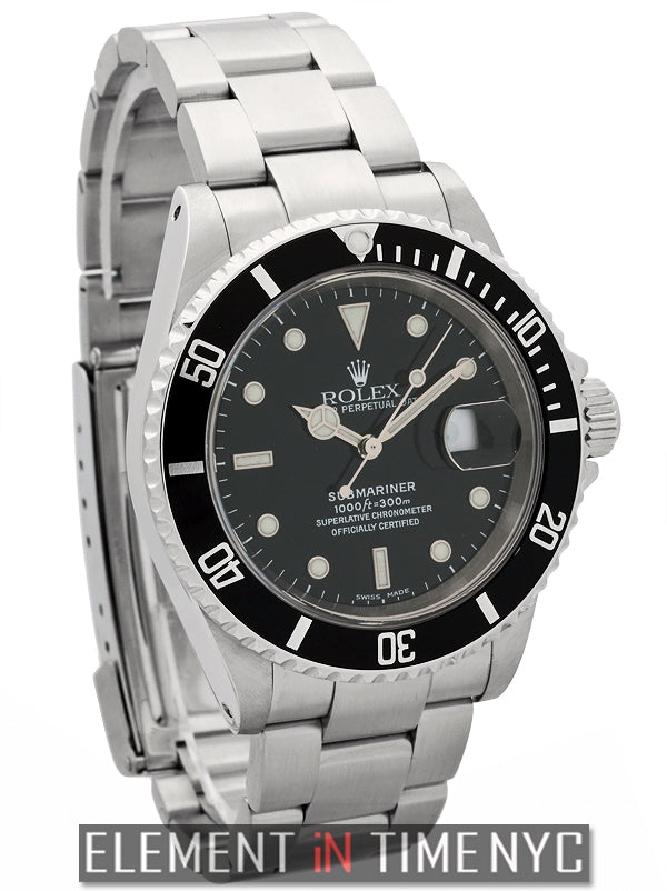 Stainless Steel Black Dial 40mm Circa 2005