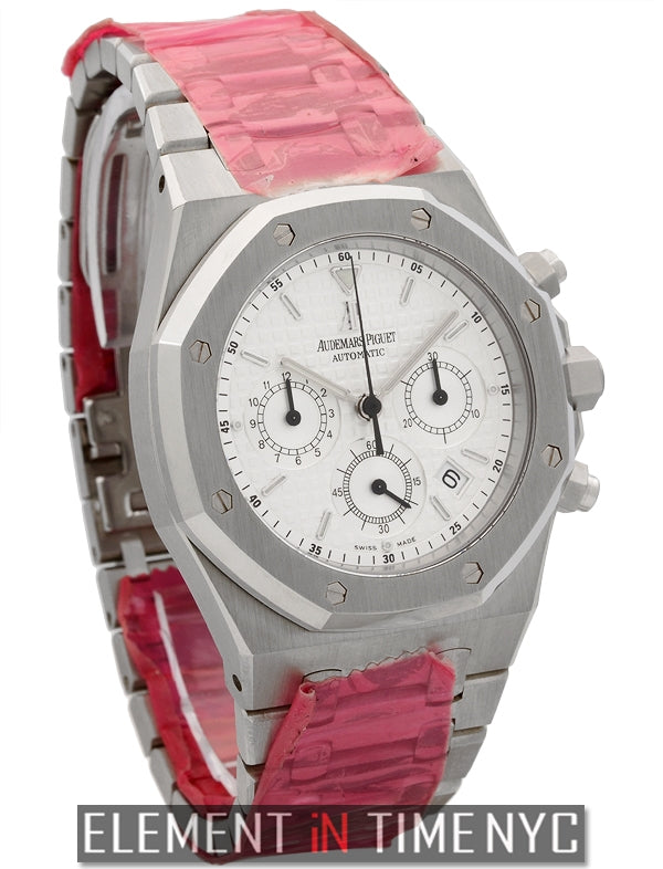 Chronograph Stainless Steel 39mm Silver Dial