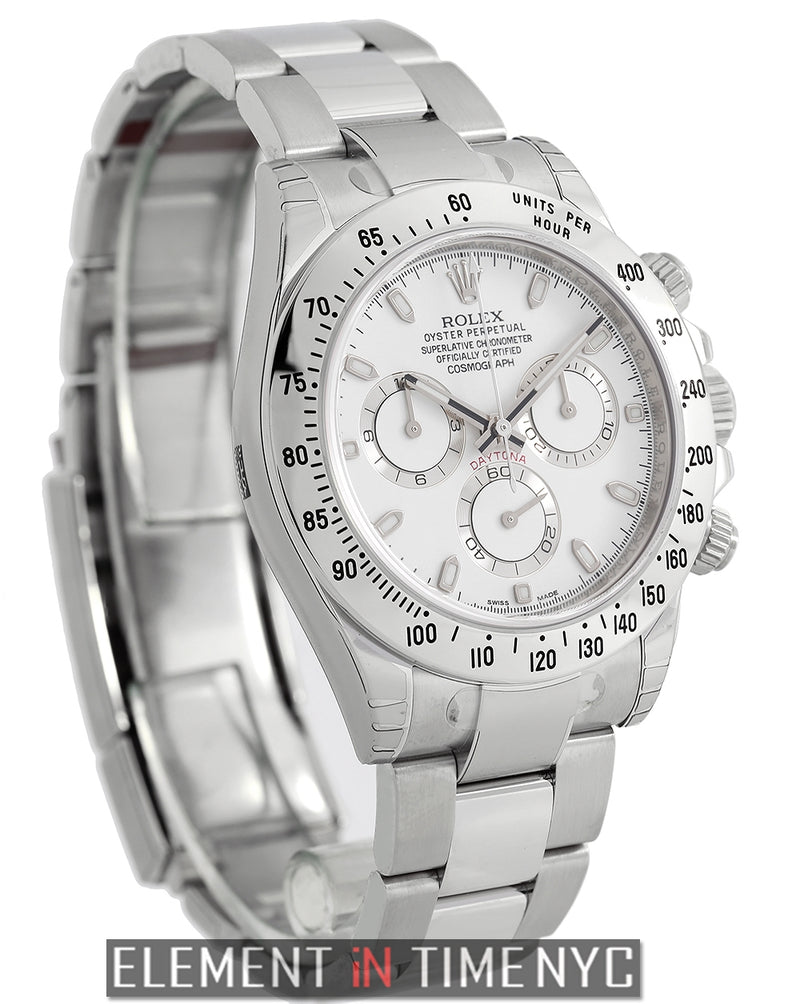 Stainless Steel 40mm White Dial