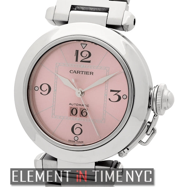 Pasha C Large Date Stainless Steel 35mm Pink Dial