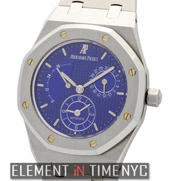 Dual Time Power Reserve Electric Blue Dial 36mm