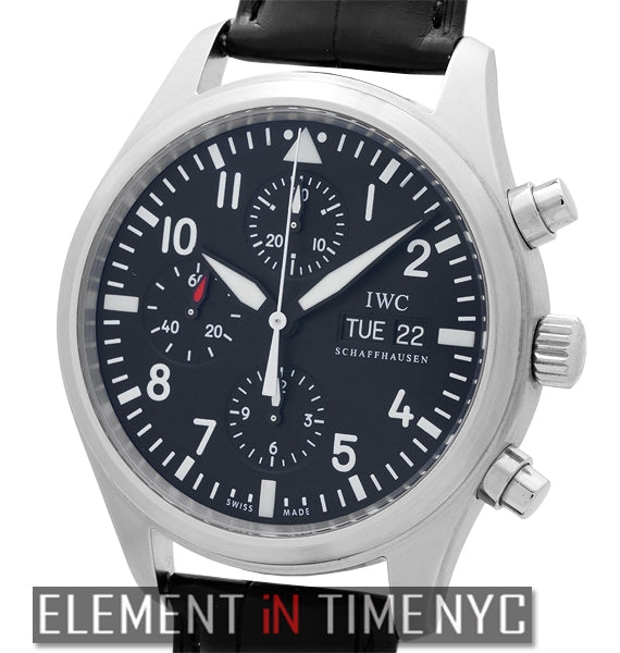 Pilot Chronograph Stainless Steel Black Dial 42mm