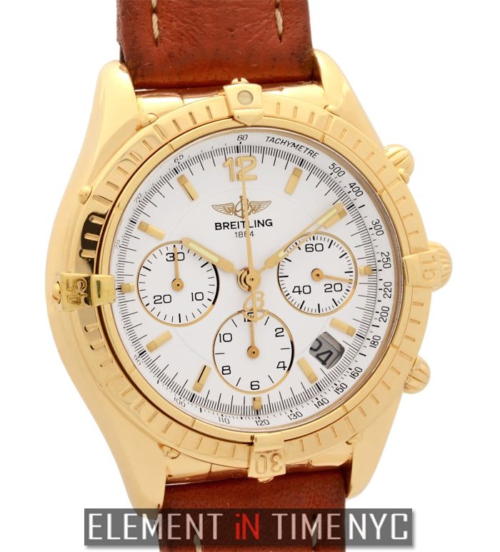 Vintage Cockpit 18k Yellow Gold 37mm White Dial