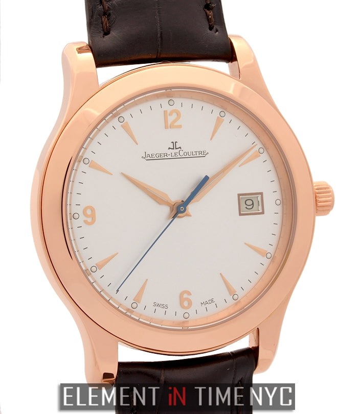 Date 18k Rose Gold 40mm Silver Dial