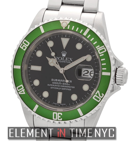 50th Anniversary Green Stainless Steel Black Dial