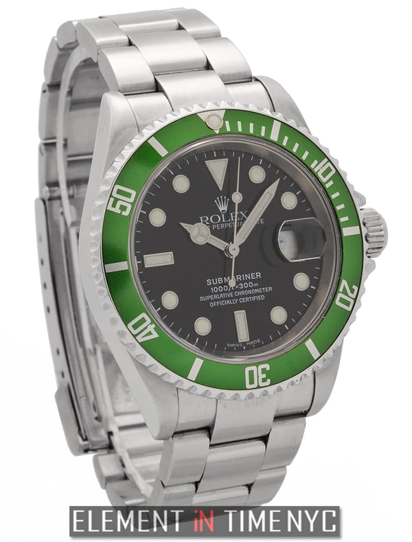 50th Anniversary Green Stainless Steel Black Dial