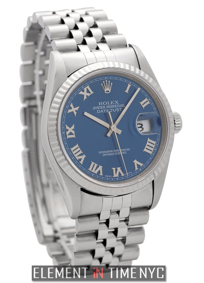 Stainless Steel Blue Roman Dial