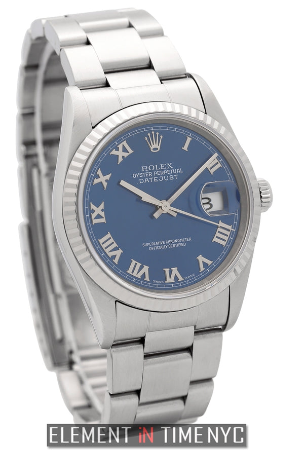 Stainless Steel Blue Roman Dial