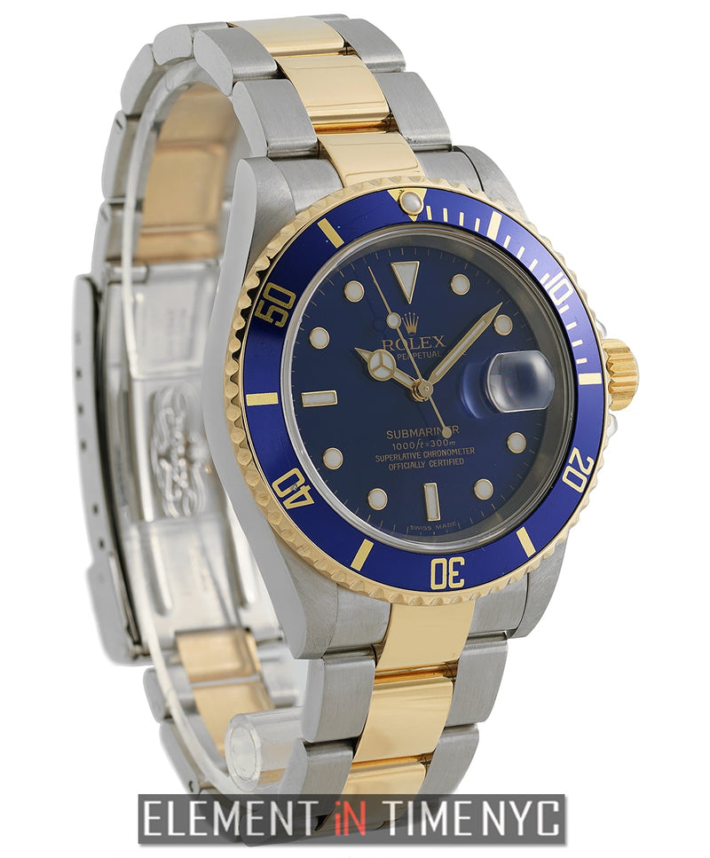 Steel & Yellow Gold Blue Dial