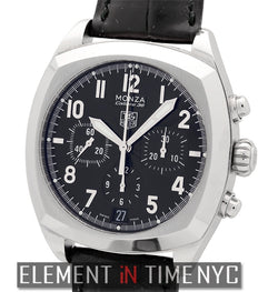 Calibre 36 Chronograph Stainless Steel 38mm Black Dial