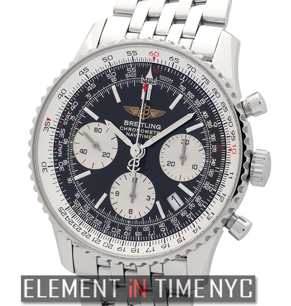 Chronograph Stainless Steel Black Dial 42mm