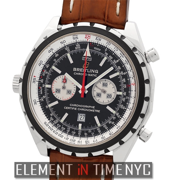 Chrono-Matic Chronograph Stainless Steel Black Dial 44mm