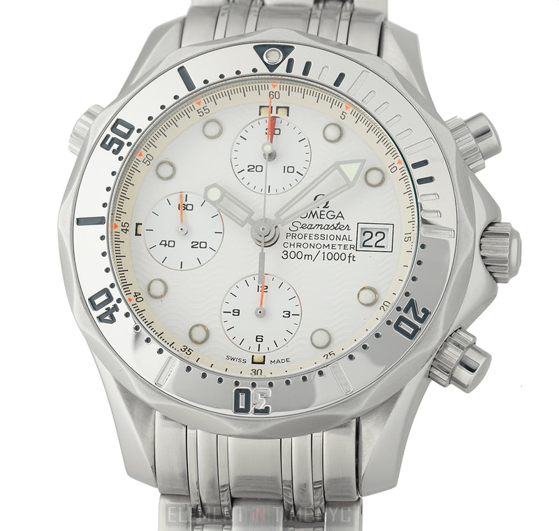 Professional 300m Chronograph Steel 42mm White Dial