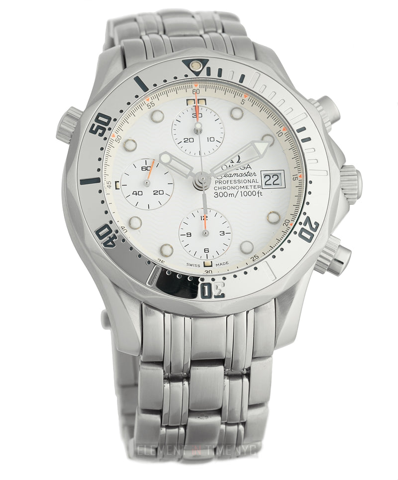 Omega seamaster shop chronograph white dial