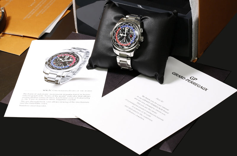 Restivo Limited Chronograph World Time Stainless Steel 43mm