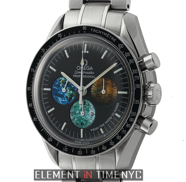 Moon To Mars Stainless Steel 42mm Black Dial