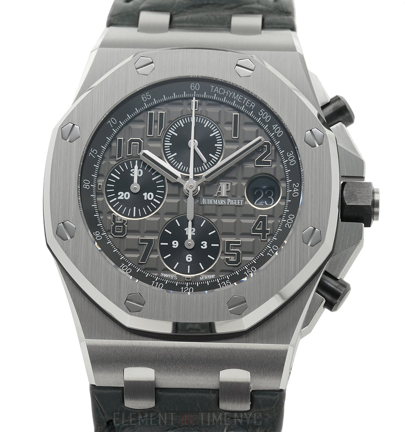 Chronograph Elephant Steel 42mm Grey Dial