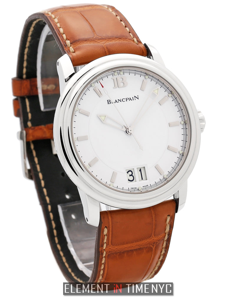 Grande Date Stainless Steel White Dial 40mm