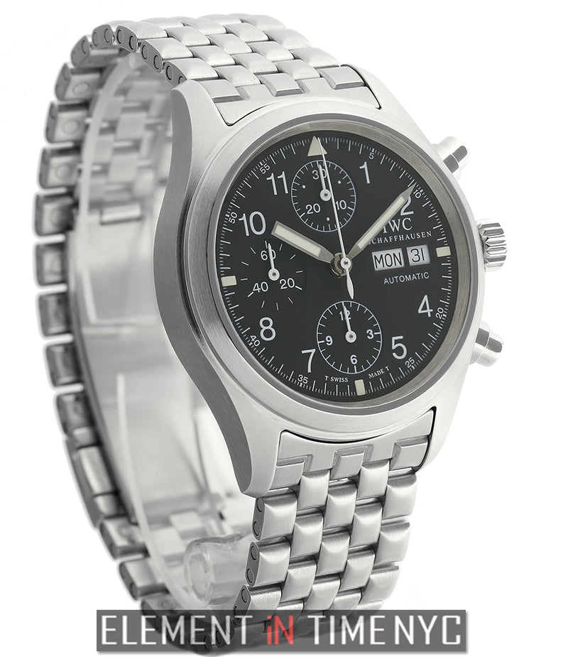 Pilot Chronograph Stainless Steel Black T Swiss Dial