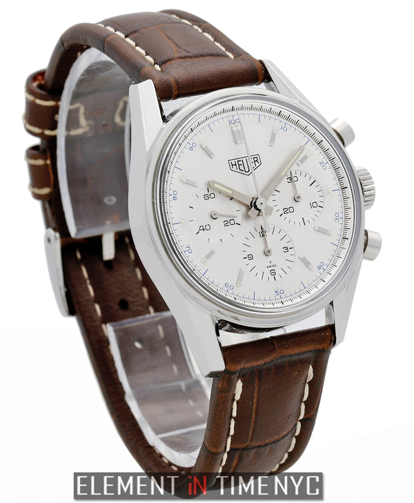 Vintage 1964 Re-Edition Chronograph 35mm Silver Dial Lemania Movement
