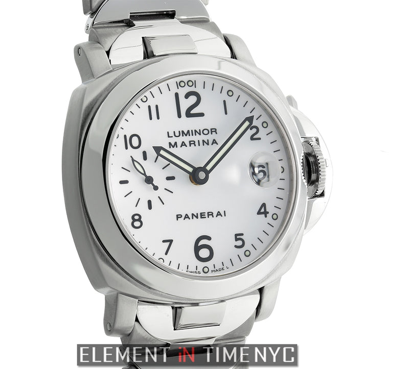 Marina 40mm Stainless Steel White Dial