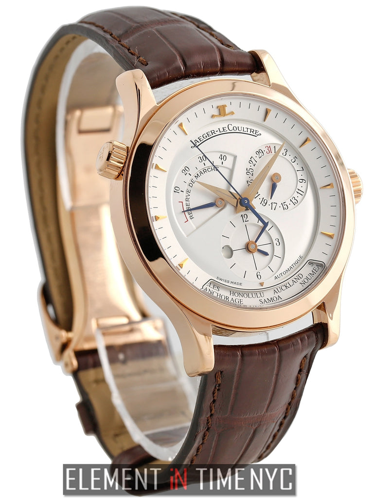 Geographic 18k Rose Gold 38mm Swing Open Case Back